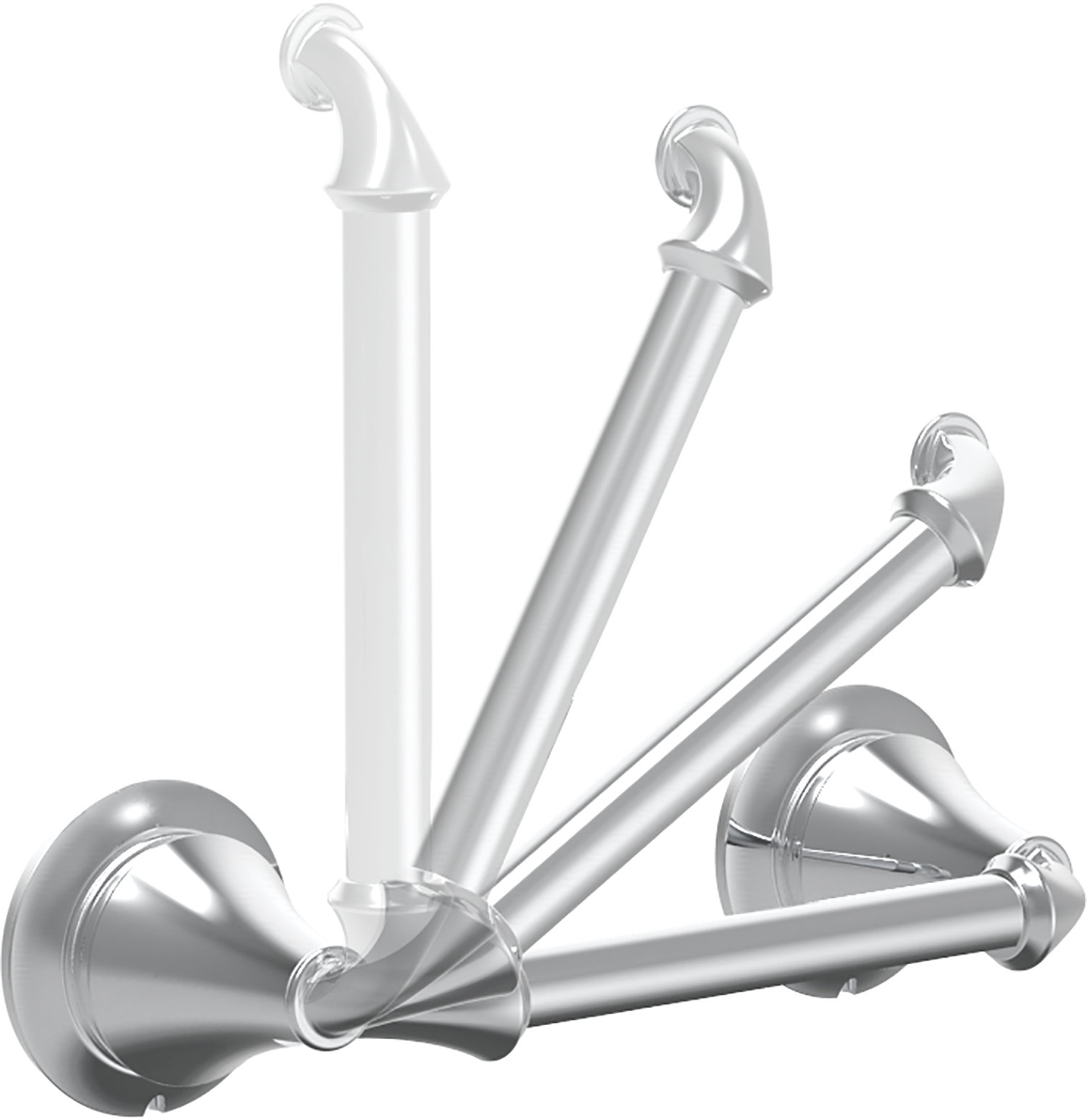 Linden™ Pivoting Toilet Paper Holder, Chrome