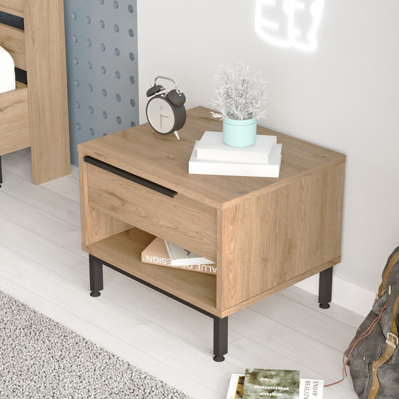 Table de chevet Colesen, Beige