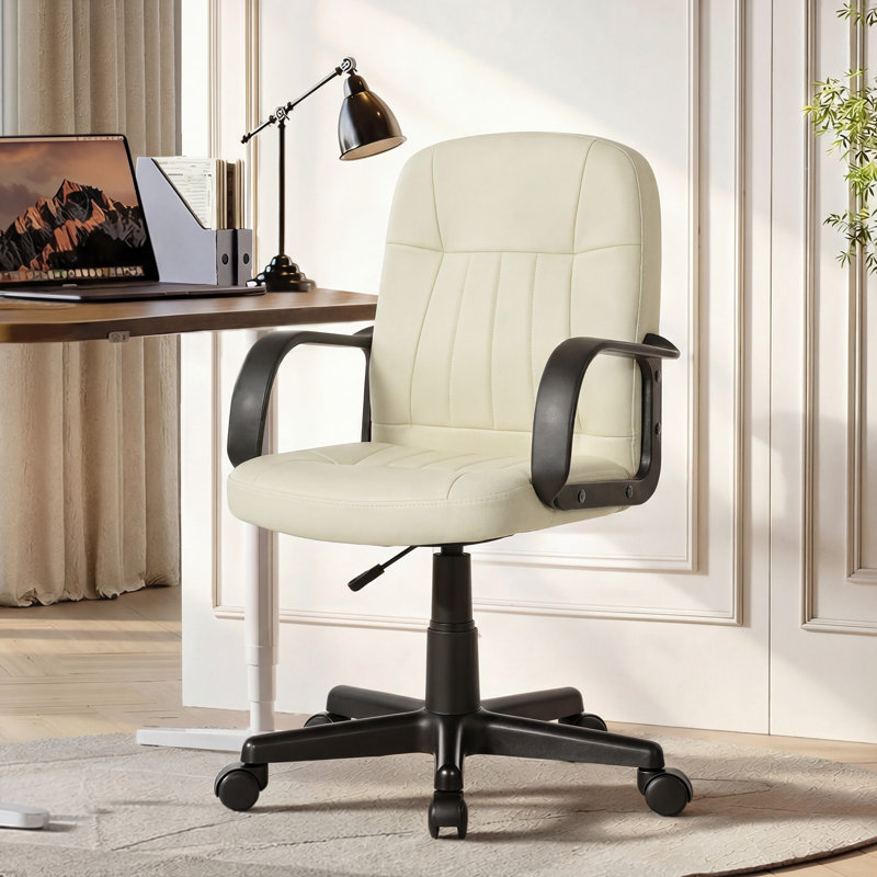 Wayfair Basics™ Office Chair, Cream White