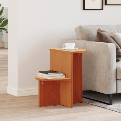 Coffee Table Solid pine wood Rustic Tables Round Indoor Pine Natural