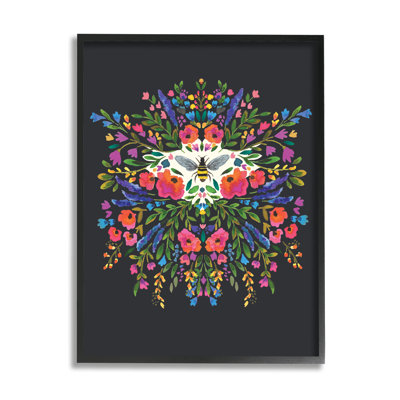 Collage de fleurs abstraites «Honey Bee Bold Summer Florals» par Heather Mclaughlin