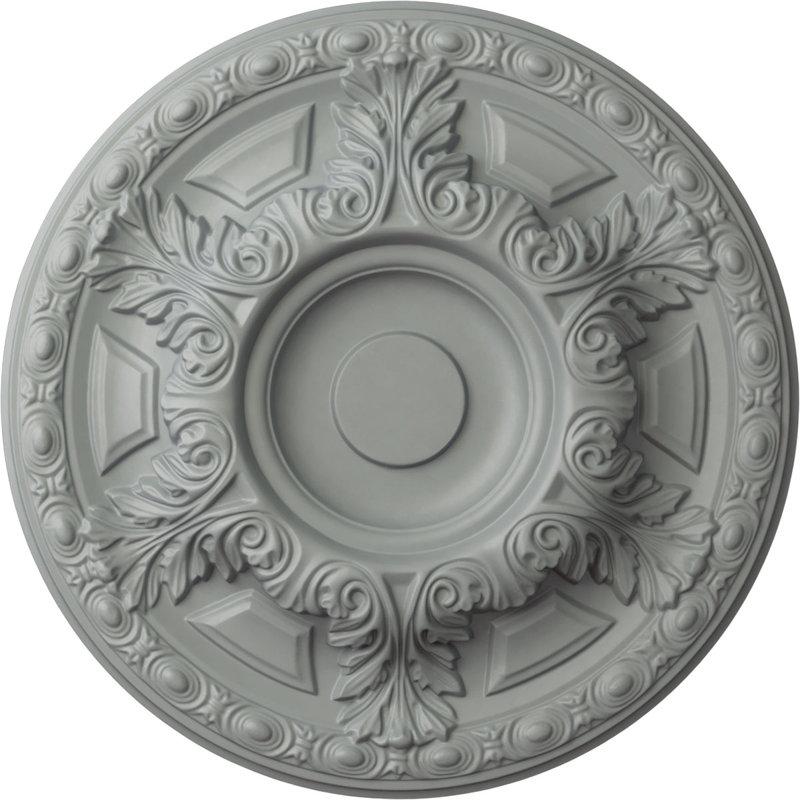 Endurathane Granada Ceiling Medallion, 23 1/2"OD x 2 3/4"P (Fits Canopies up to 7 1/8"), Factory Primed, Primed
