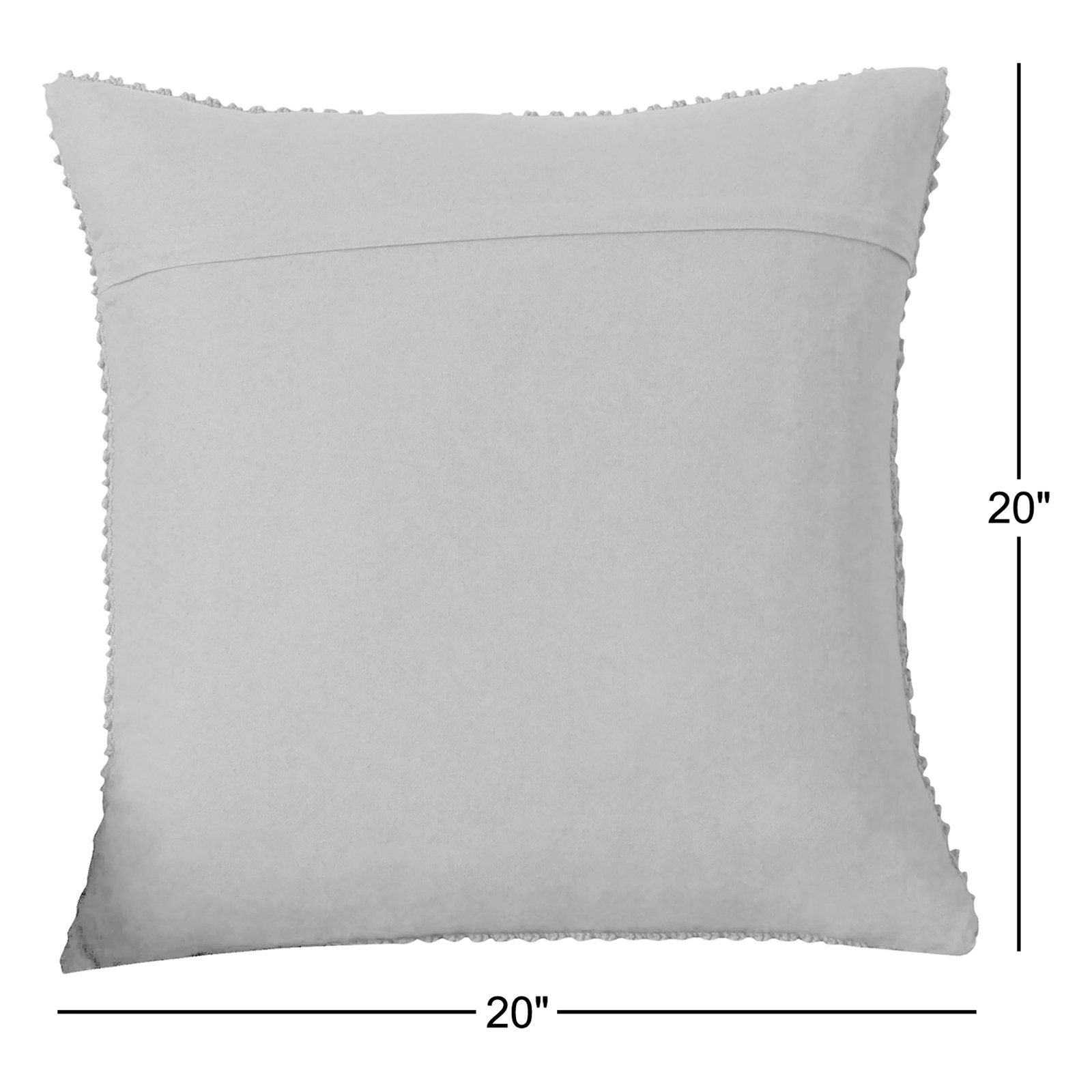 Mansel Textured Throw Pillow, Square 20", Polyester, Brown