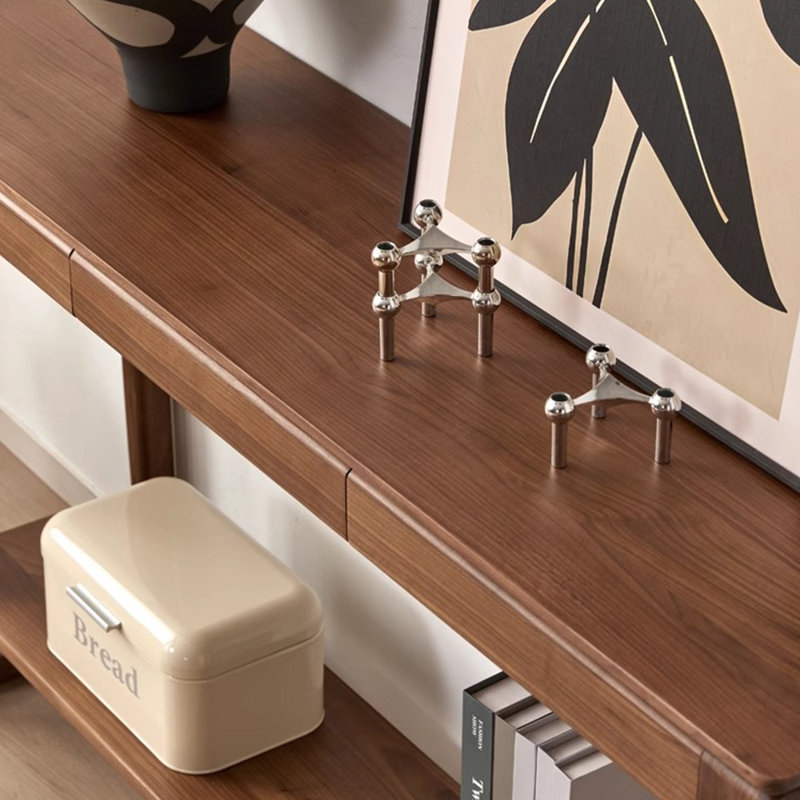 Table de véranda entièrement en bois massif de style moderne., H 31,5 po x l 47,2 po x P 13,7 po