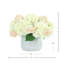 Hydrangea and Viburnum Arrangement in Ridged Vase