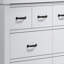 Commode blanche 6 tiroirs Cassini