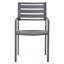 Ensemble de 2 chaises de cuisine d'extérieur en aluminium pour l'extérieur
