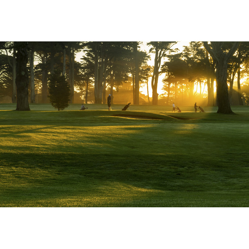 Sunrise In Misty Galf Course by Spondylolithesis - Print, 30cm H x 46cm W