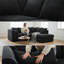 Jumbo Cord Upholstered Corner Sofa Small Back Cushion with Foot Stool -115617609-124794856