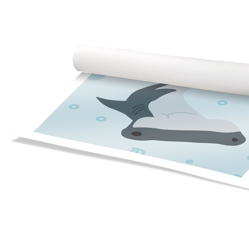 Impression sur papier Happy Hammerhead, H 31 po x l 31 po x P 1 po, Papier
