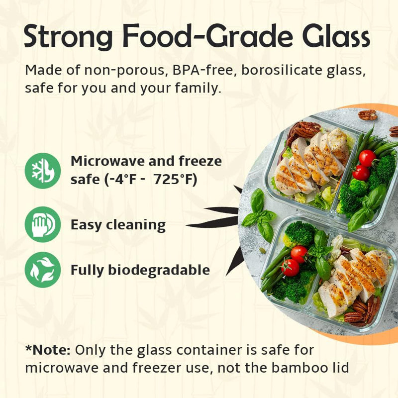 Diarmuid 30oz. Glass Food Storage Container