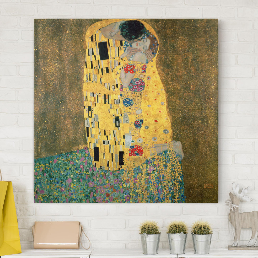 Leinwandbild Der Kuß von Gustav Klimt