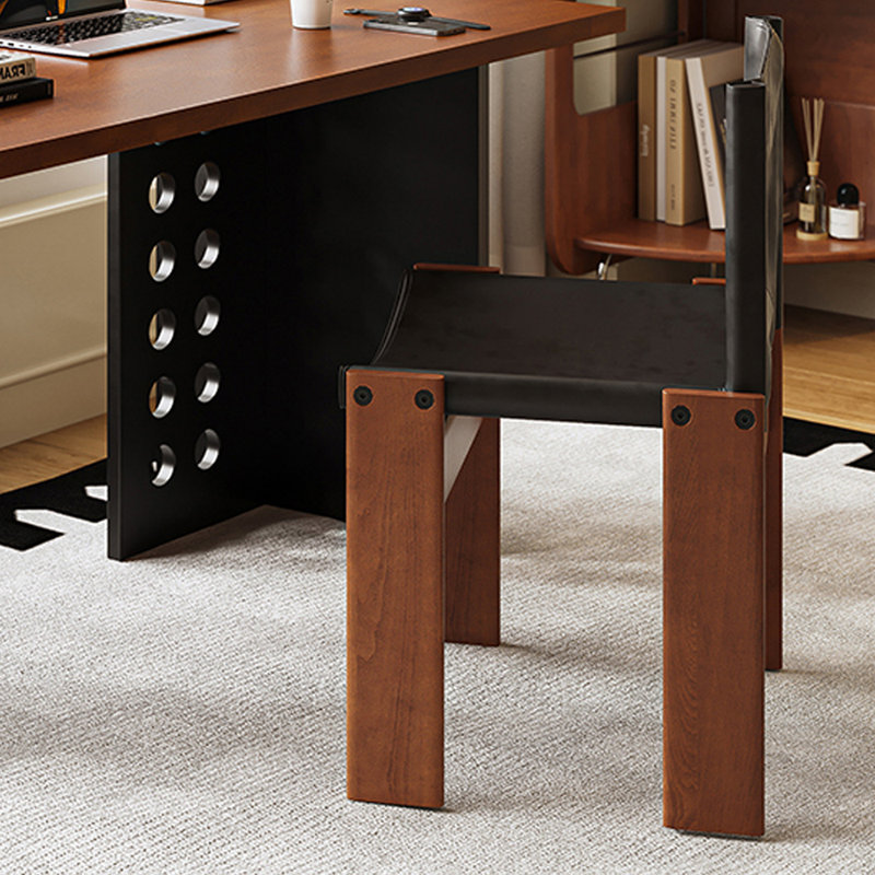 Bureau d'écriture rectangulaire rétro Retro, H 29,52 po x l 55,11 po x P 27,55 po