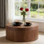 Table basse ronde et moderne avec rangement, table d'appoint décorative pour salon-2139073880