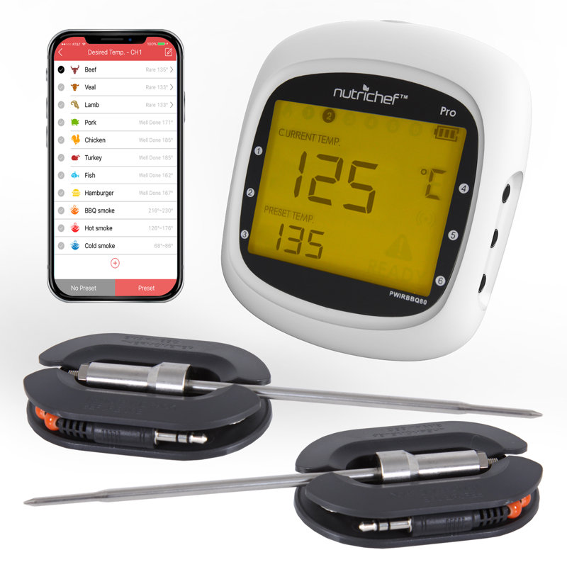 NutriChef Instant Read Digital Meat Thermometer