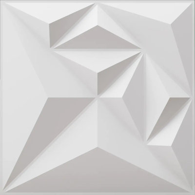 19.7" x 19.7" Premium 3D Wall Paneling, 3D Decorative Wall Panels Diamond Design Ceiling (Set of 12) 