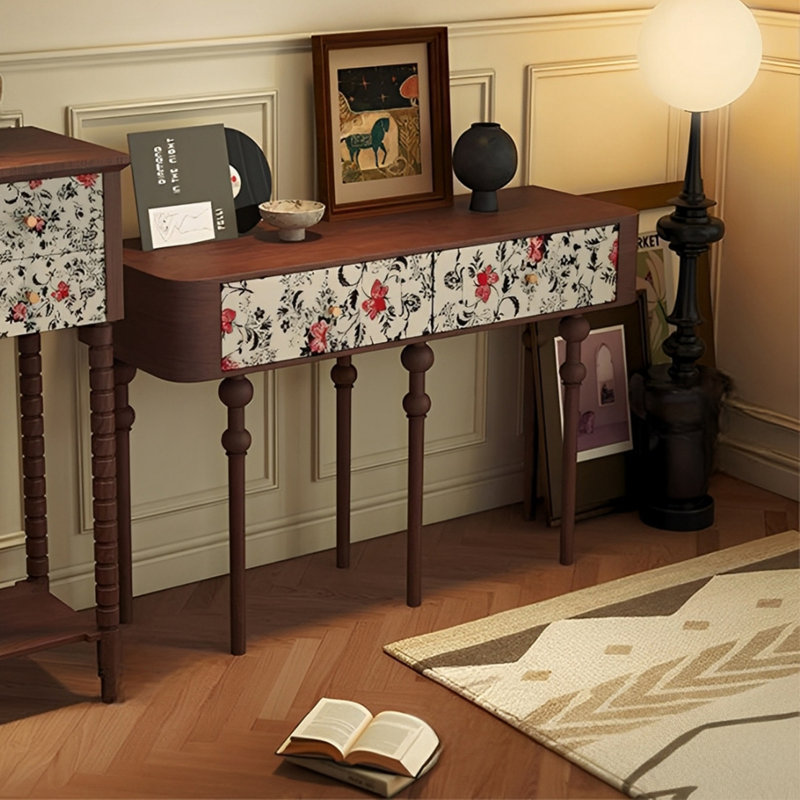 Console Retro Minimalist Elegant, Brun