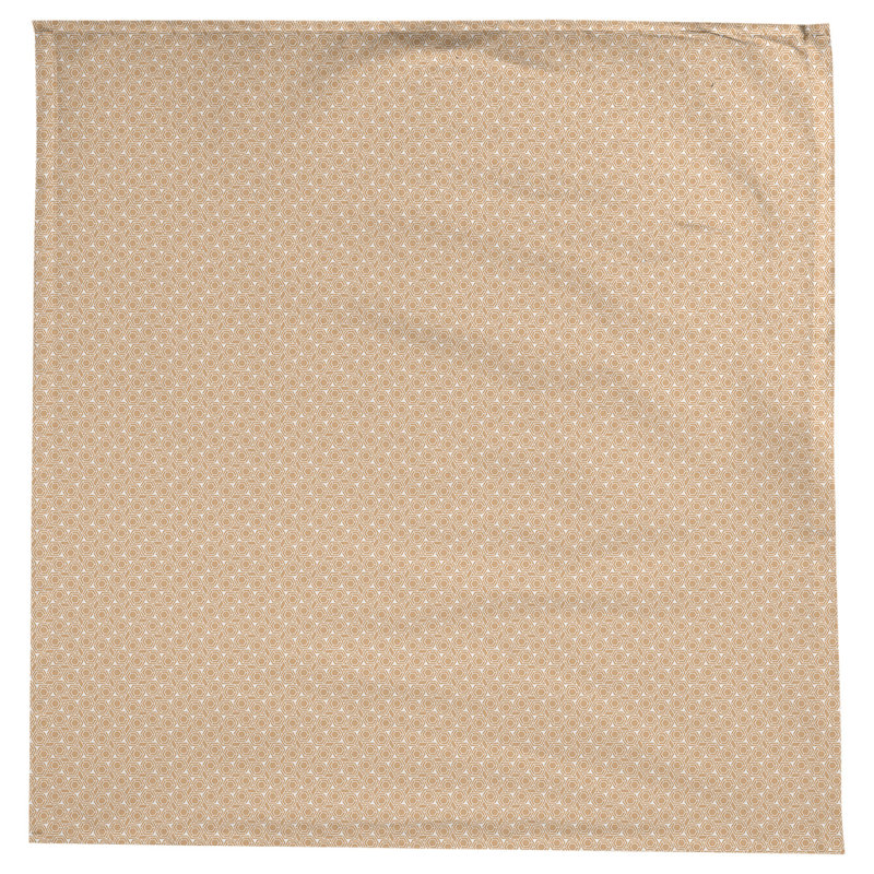 Leffel Geometric 100% Cotton Square Tablecloth, Orange Pastel