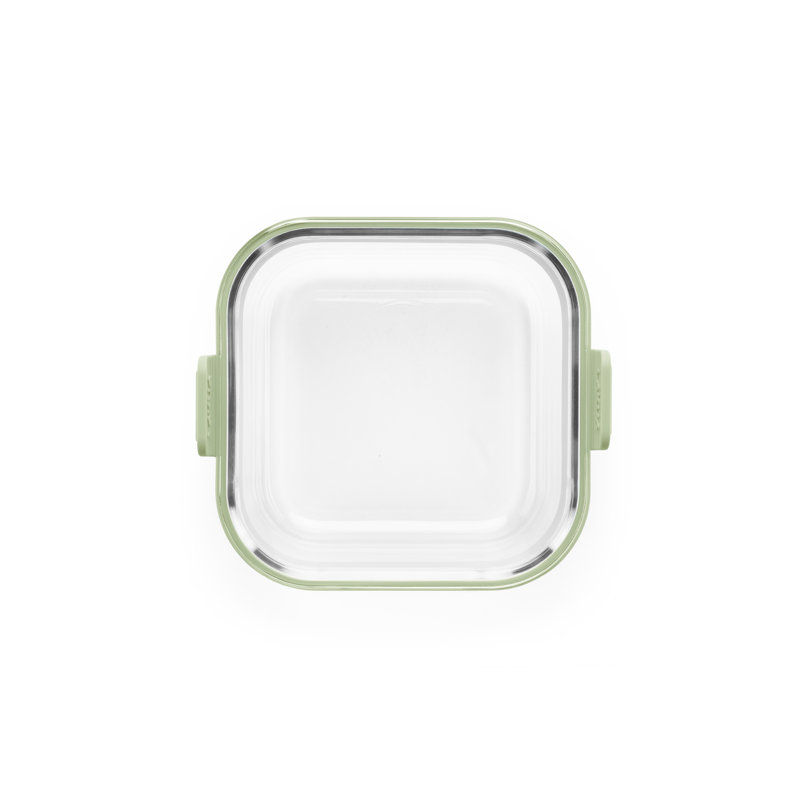 Assiette carrée en verre Lékué