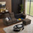 109" Modern 4 Seaters Sectional Sofa with Hidden Coffee Table and Large Storage Space-2076327688