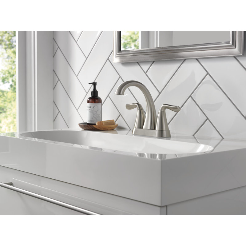Robinet pour salle de bain Delta Arvo, Nickel brossé Spotshield