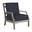 Haley Teak Patio Chair with Cushions-38580624-38580626-70064486