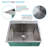 25'' L x 22'' W Satin Brushed Laundry Sink