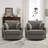 40.6'' Wide Swivel Club Chair（Set of 2)-101921075