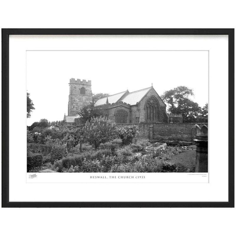 Heswall, The Church C1935 by Francis Frith - Single Picture Frame Print, 28cm H x 36cm W x 2.3cm D