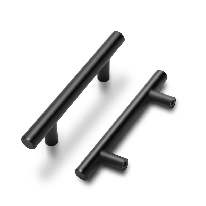 Modern Cabinet Pulls, 3", Black