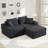 73" Cloud Modular Sectional Sofa, Comfy Compression Couch for Living Room-1117898790