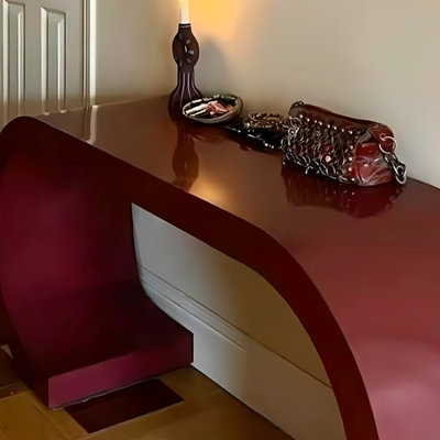 Light luxury style red console table