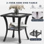 Ensemble de mobilier d'extérieur 10 pièces avec foyer 44 po LayinSun-105225181-105225182