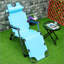 Chaise longue pliante pour l'extérieur