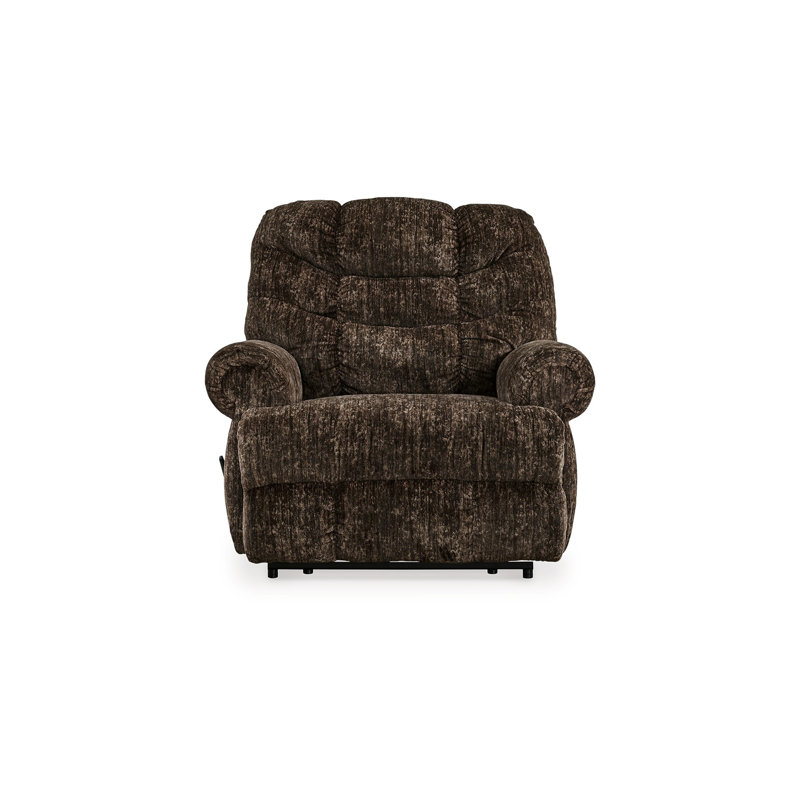 Mikey Upholstered Lift Assist Recliner, Chocolate Brown