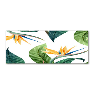 Tropical Flowers - No Frame Print on Canvas
