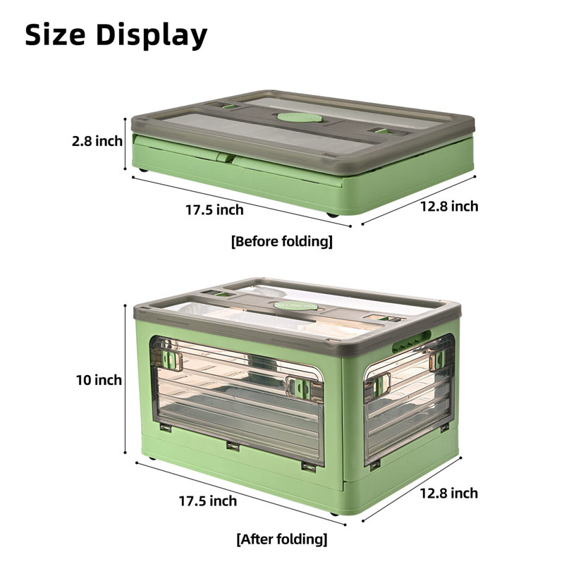 Rebrilliant Plastic Storage Tub & Tote, Green