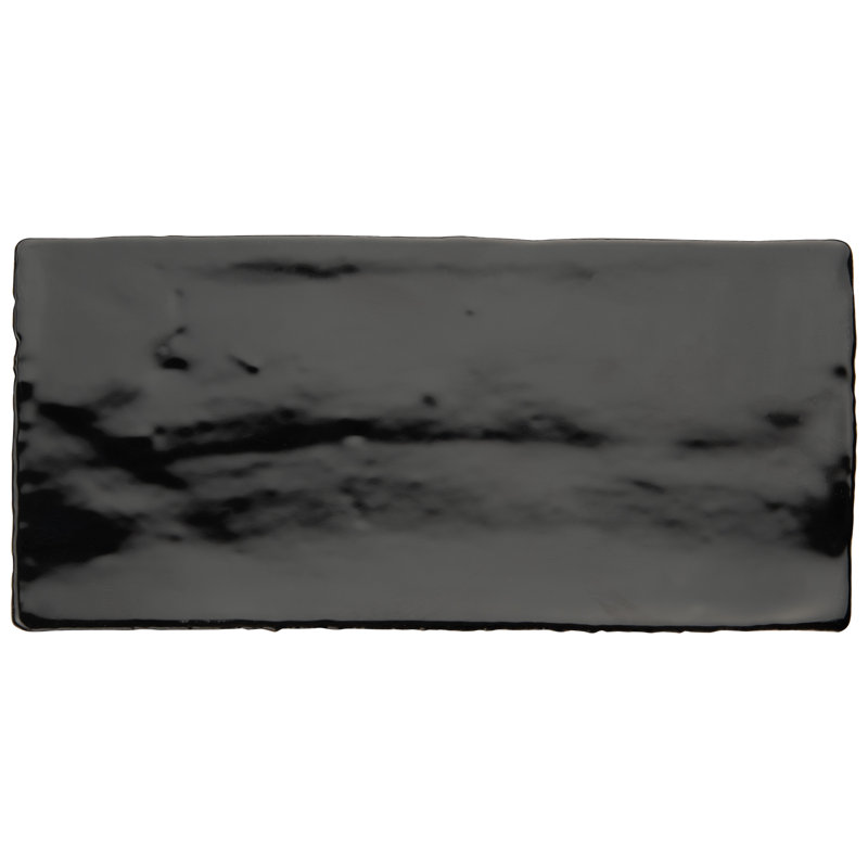 Chester 3" x 6" Ceramic Subway Wall Tile in Black