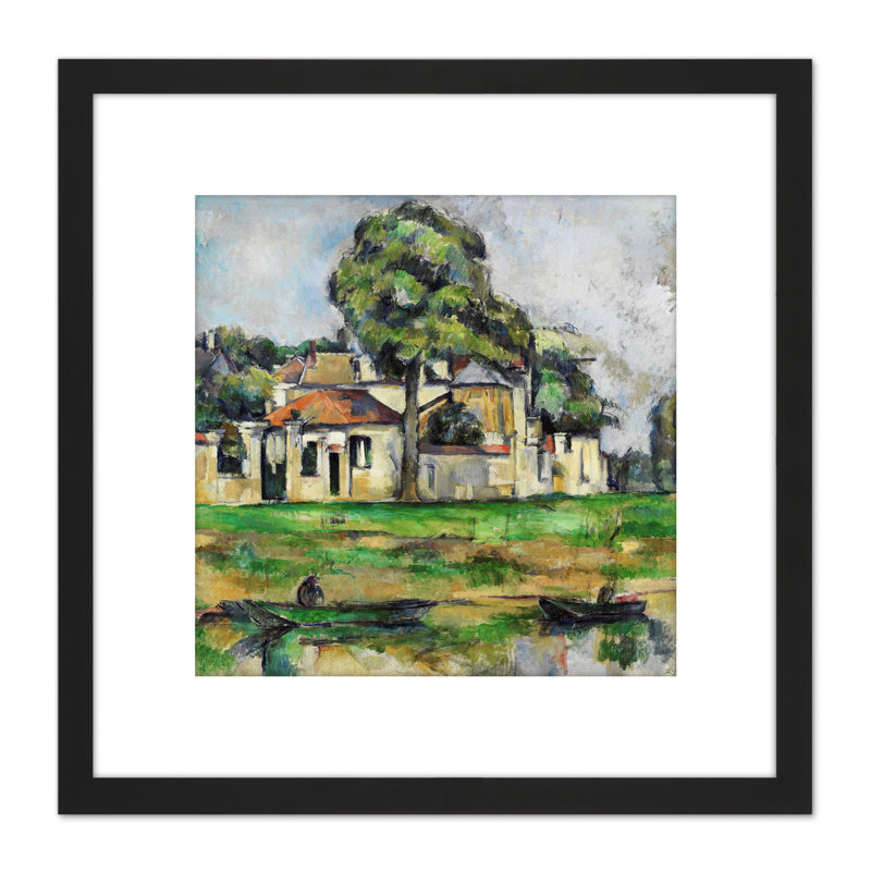 Paul Cezanne Banks Of The Marne - Single Picture Frame Painting