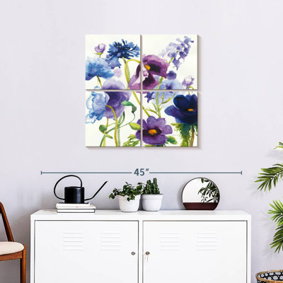 Harnek Blue And Purple Mixed Garden I