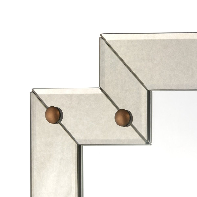 Lane Tiered Beveled Wall Mirror, 52" H x 27" W x 1.5" D