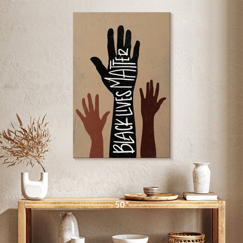 Black Lives Matter Hand, 39" H x 26" W