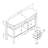 Mendota 51" Width Buffet with Wine Rack
