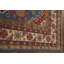 Tapis bleu Kazak à motif géométrique bleu 7 x 10