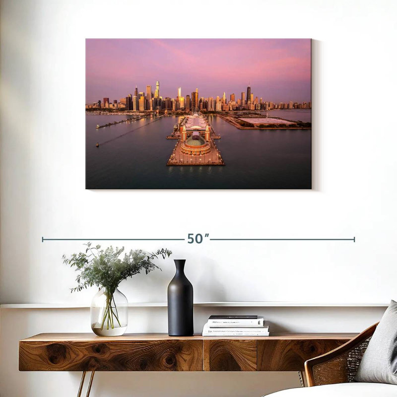 Nicci Chicago Navy Pier, H 24 po x l 36 po