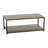 Rectangular Coffee Table with Storage Shelf in Rustic Wood Grain and Metal Frame Ashwood-1768943893