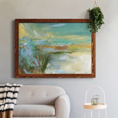 Plage de sable - peinture encadrée