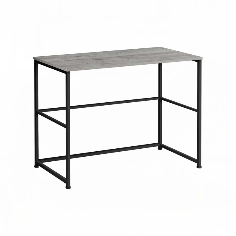Home Office Computer Desk, Grey/Black