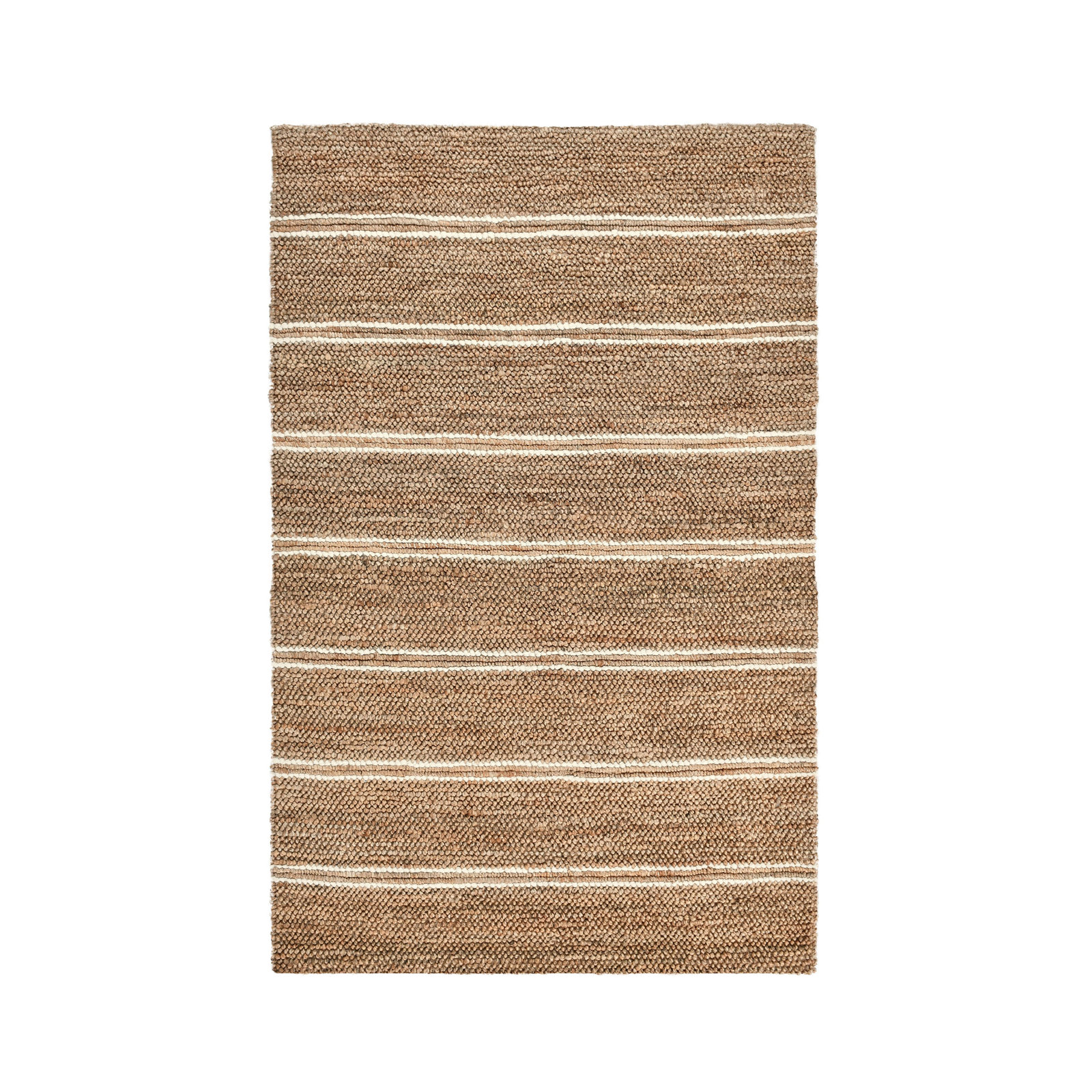 Beamond Handmade Jute / Sisal Brown/Ivory Rug, Rectangle 6' x 9'