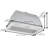 Ancona 20" built-in Range Hood in Stainless Steel